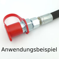 Staubschutz Hydraulik Kupplung für Stecker BG3 Schutzkappe ISO-A hart