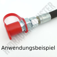 Staubschutz Hydraulik Kupplung für Stecker BG3 Schutzkappe ISO-A hart