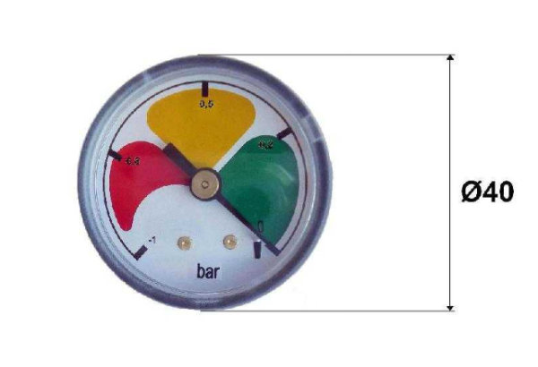 Verschmutzungsanzeige Manometer für Saugfilter Hydraulik Öl Vakuum optisch