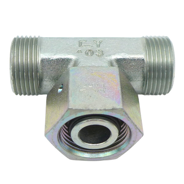 Hydraulik Einstellbare T-Verschraubung 22L M30x2