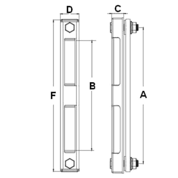 Perfect Hydraulic Ölschauglas LVA30 – M12, 254 Mm, Thermometer, Füllstandsanzeige, Polen