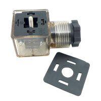 Würfelstecker mit LED 12-24 Volt 4pol.