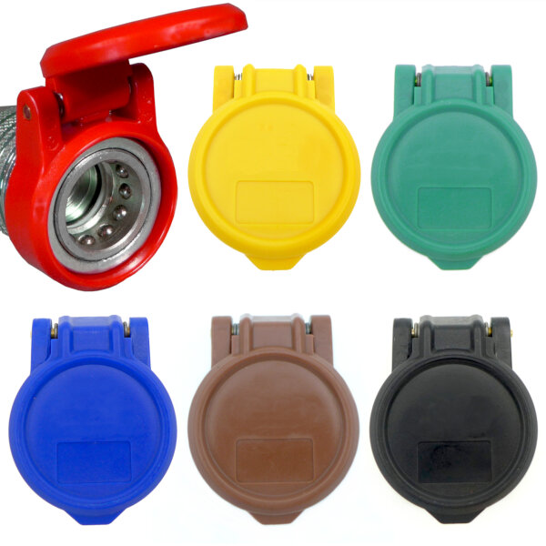 Staubschutz-Klappe BG3 Clip Staubschutzkappe Flip für Hydraulikkupplung ISO-A