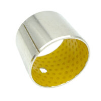 Gleitlager Buchse Stahl + POM wartungsarm Lagerbuchse gelb für Bolzen Welle 35x39mm 35mm