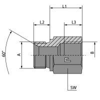 BSP Verlängerung AG1/2 x IG1/2 x L36mm