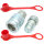 Hydraulik Kupplung BG3 Set Innengewinde 1/2" Zoll  Stecker + Muffe + Schutzkappe Rot