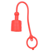 Staubschutzkappe weich ISO-A BG3 für Stecker rot