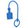 Staubschutzkappe weich ISO-A BG3 für Stecker blau