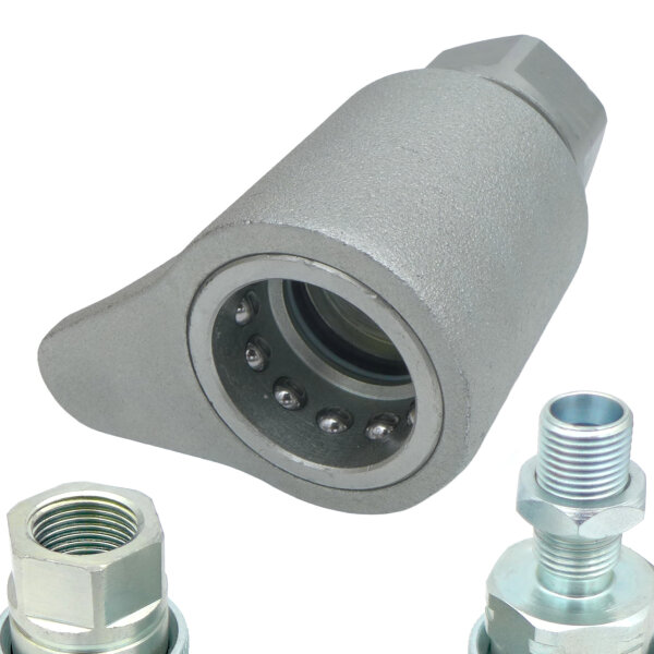 Hydraulik Muffe Schiebehülse mit Nase BG3 ISO-A für z.B. Unimog, MB-Trac