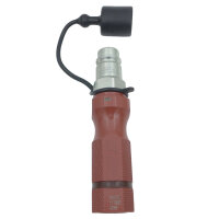 DIXGRIP Griffstück mit BG3 ISO-A Stecker Braun -