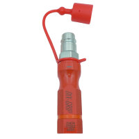 DIXGRIP Griffstück mit BG3 ISO-A Stecker Rot -