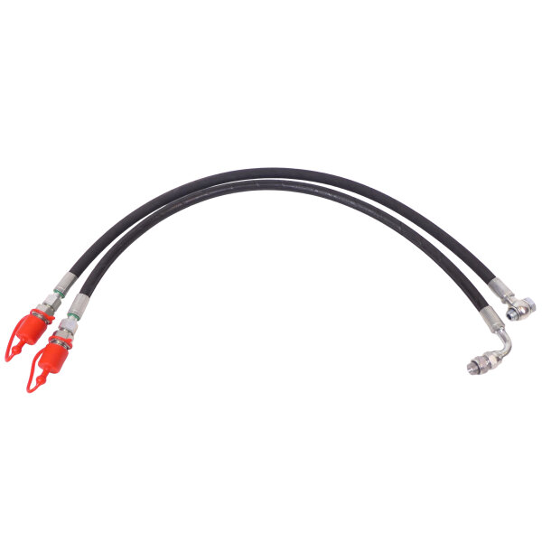 Hydraulikschläuche Satz für z.B. Oberlenker gewinkelt 3/8" mit Stecker