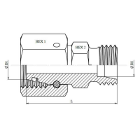 Reduzierung Verschraubung metrisch leicht Reduzierverschraubung GR RED Hydraulik