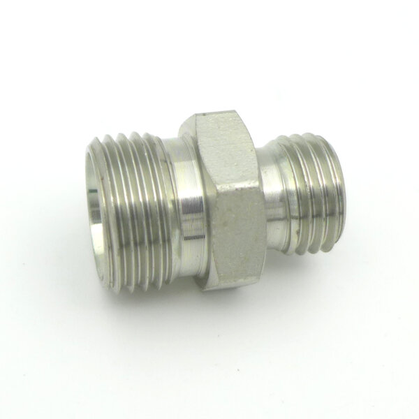 Produktbild von Hydraulik Verschraubung Gerade Reduzierung 12L/08L – 315 Bar, M18x1,5 Auf M14x1,5, Schlüsselweite 19, OEM-Qualität