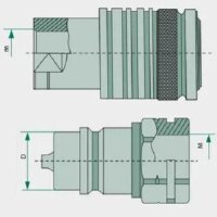 BG3 Hydraulik Steckkupplung Muffe IG 3/8" Innengewinde