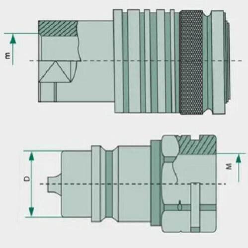 Hydraulik-Schraubkupplung Muffe BG 3 M 22 x 1,5 Innengewinde, 10,35