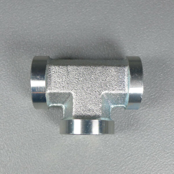 Hydraulik Verschraubung BSP Zoll T-Stück IG 1/4"