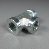 Hydraulik Verschraubung BSP Zoll T-Stück IG 1/4"