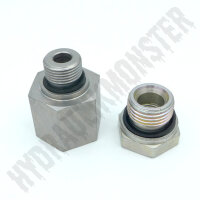 Hydraulik Verschraubung BSP Zoll Adapter zöllig Verbindung Gewindefitting Reduzierung AG G1/8" x IG 1/4"